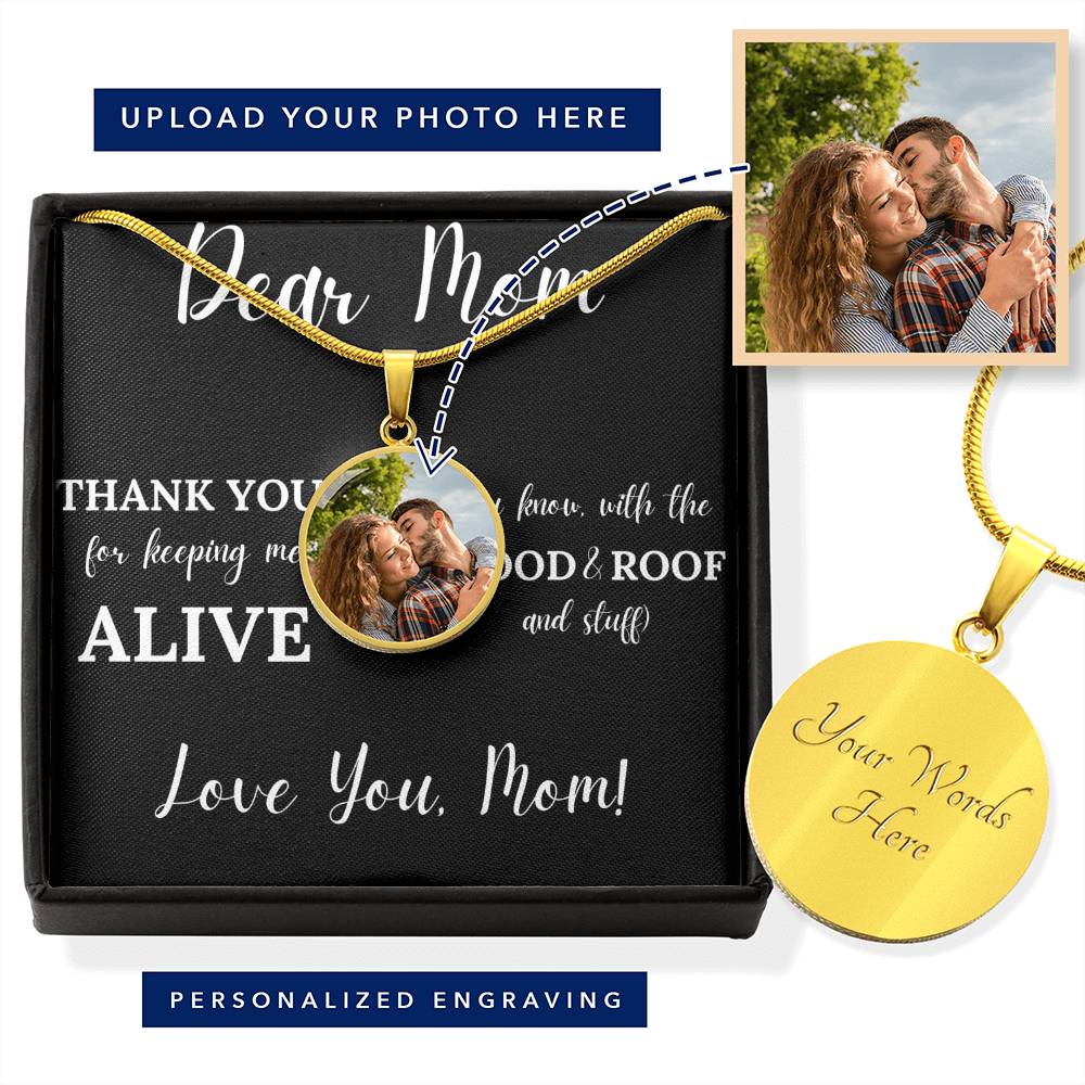 Keeping Me Alive | Jewelry Message Card Gift For Mom