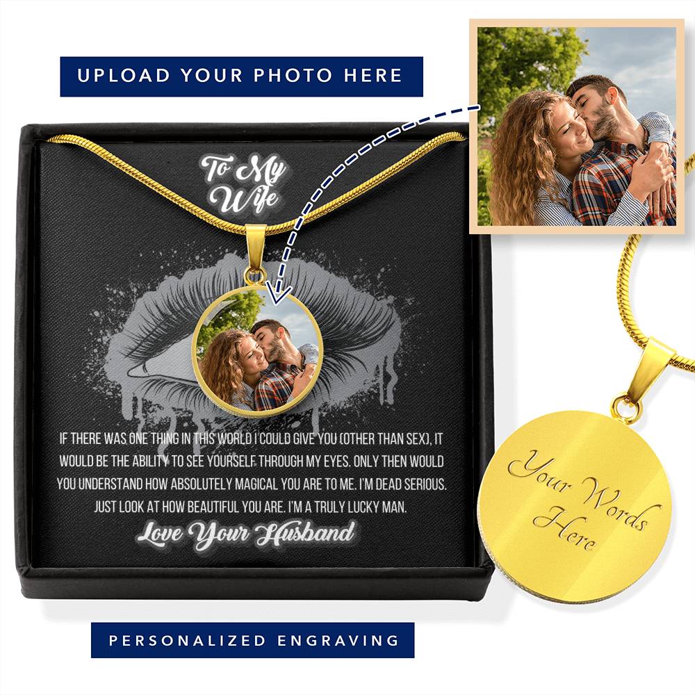 Through My Eyes | Husband To Wife Tongue In Cheek Funny Jewelry Message Card Gift