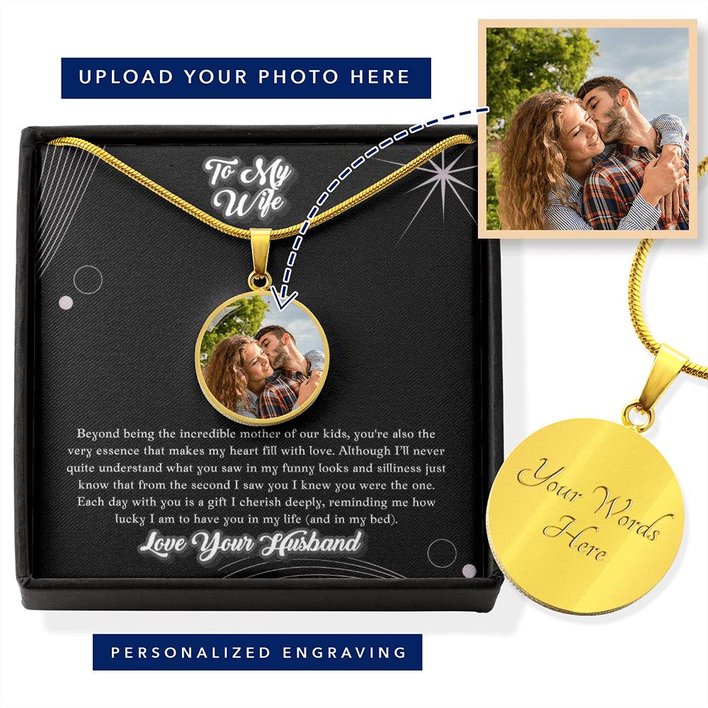 Through My Eyes Personalized Husband To Wife Tongue In Cheek Funny Jewelry Message Card Gift