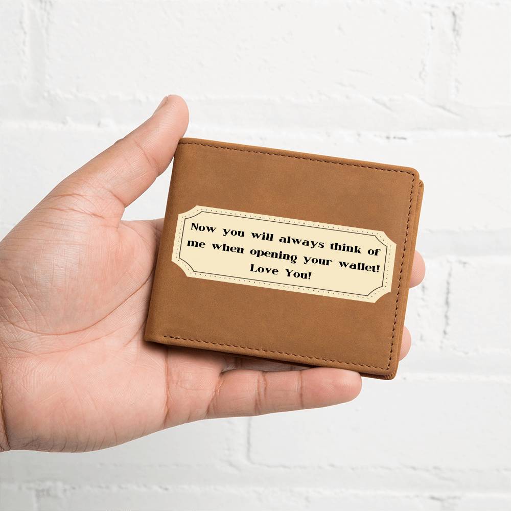 Wife to Husband Cheeky Wallet Message Gift
