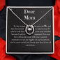 The Woman Who Gave Me Life | Necklace Message Card For Mom