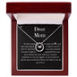 The Woman Who Gave Me Life | Necklace Message Card For Mom
