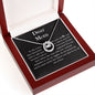 The Woman Who Gave Me Life | Necklace Message Card For Mom
