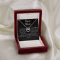The Woman Who Gave Me Life | Necklace Message Card For Mom