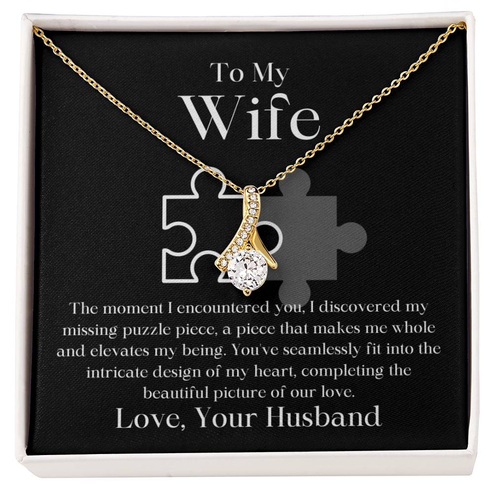 My Missing Puzzle Piece Husband To Wife Jewelry Message Card Gift