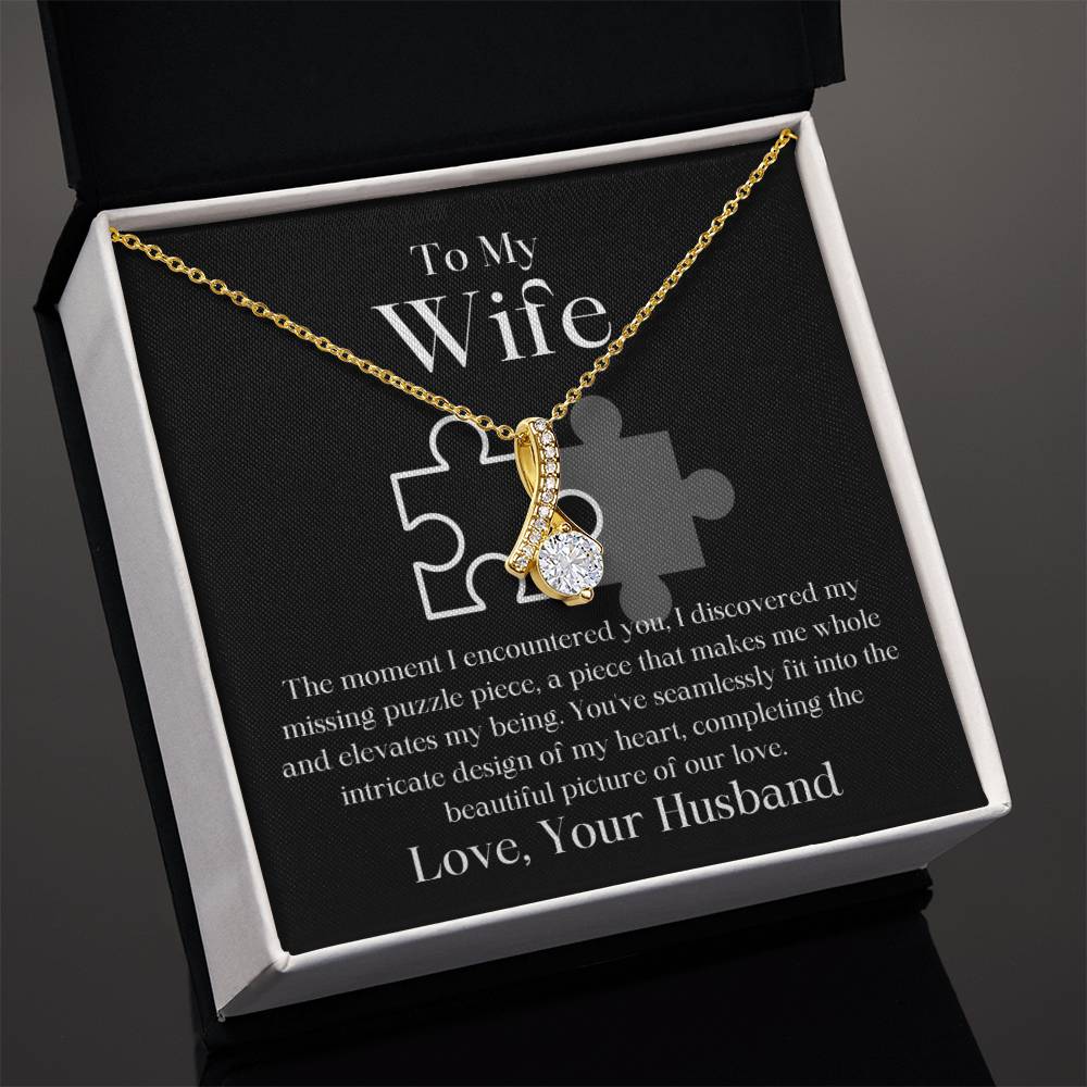 My Missing Puzzle Piece Husband To Wife Jewelry Message Card Gift