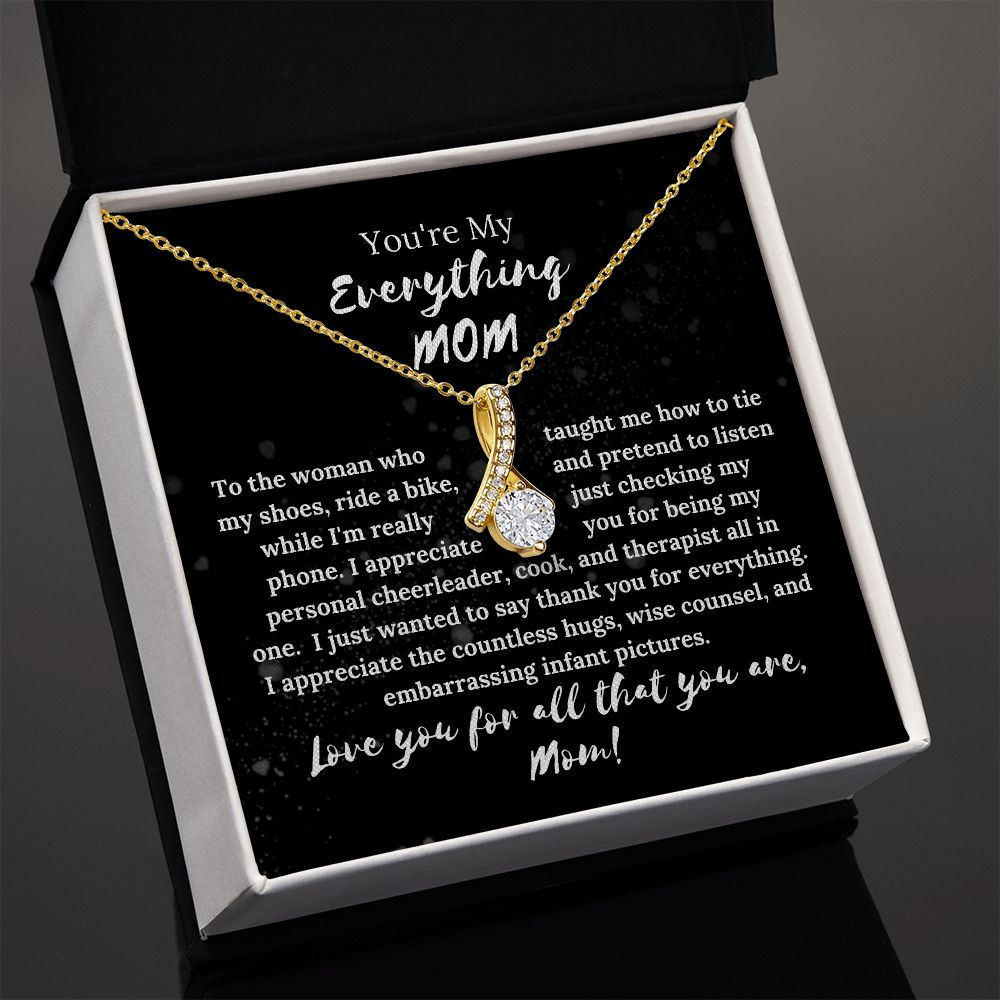 My Everything Mom | Necklace Message Card For Mom