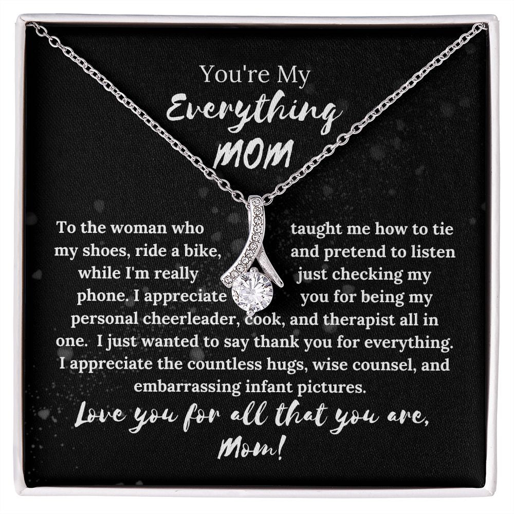 My Everything Mom | Necklace Message Card For Mom