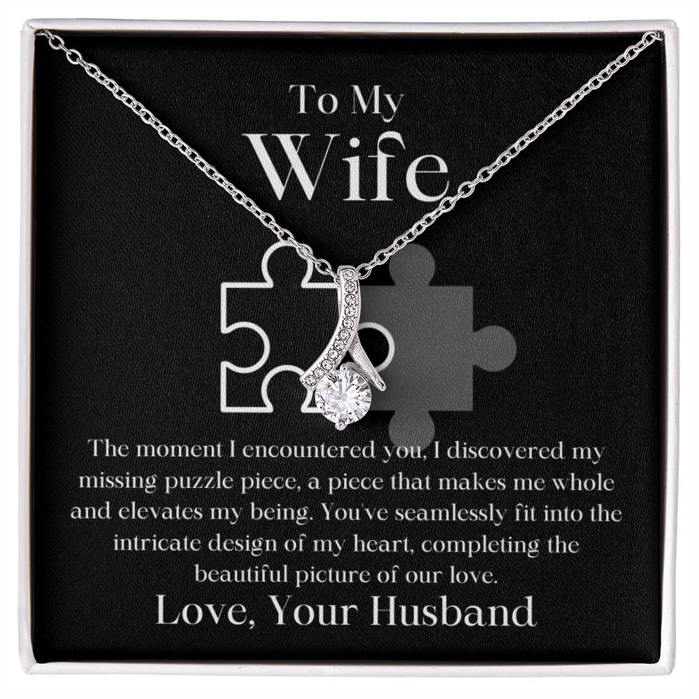 My Missing Puzzle Piece Husband To Wife Jewelry Message Card Gift