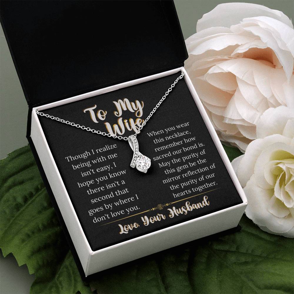Purity Of Our Hearts Husband To Wife Jewelry Message Card Gift