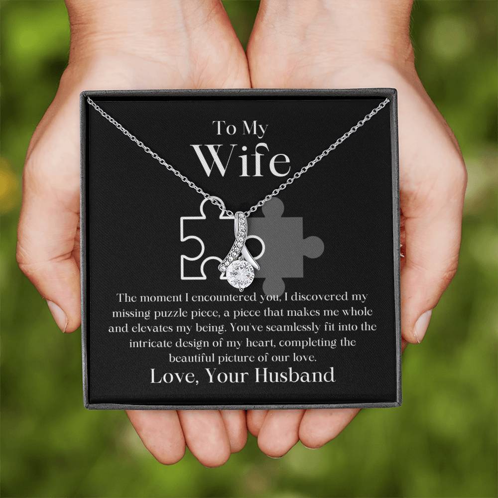 My Missing Puzzle Piece Husband To Wife Jewelry Message Card Gift