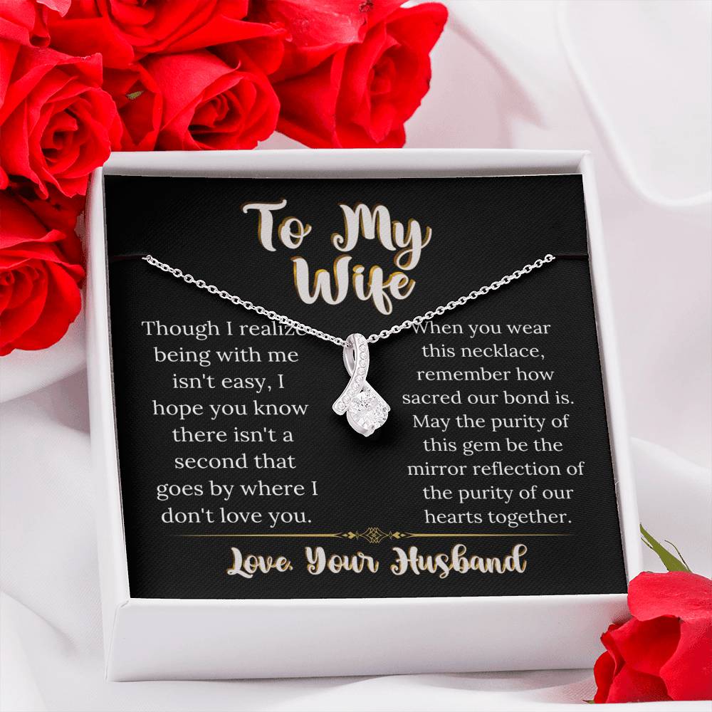 Purity Of Our Hearts Husband To Wife Jewelry Message Card Gift