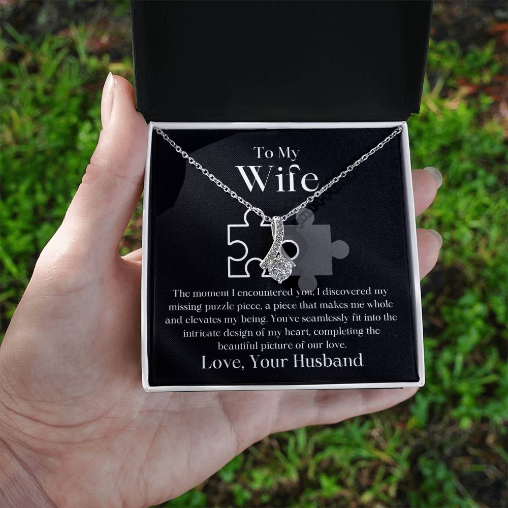 My Missing Puzzle Piece Husband To Wife Jewelry Message Card Gift