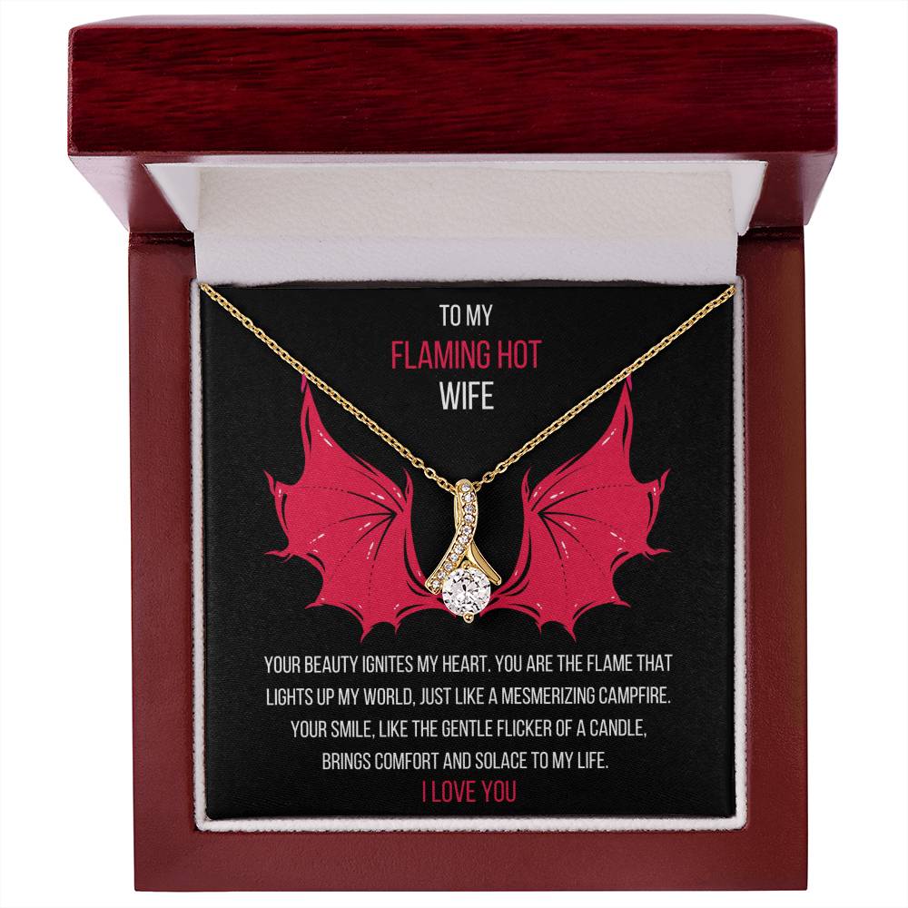 My Flaming Hot Wife Husband To Wife Jewelry Message Card Gift