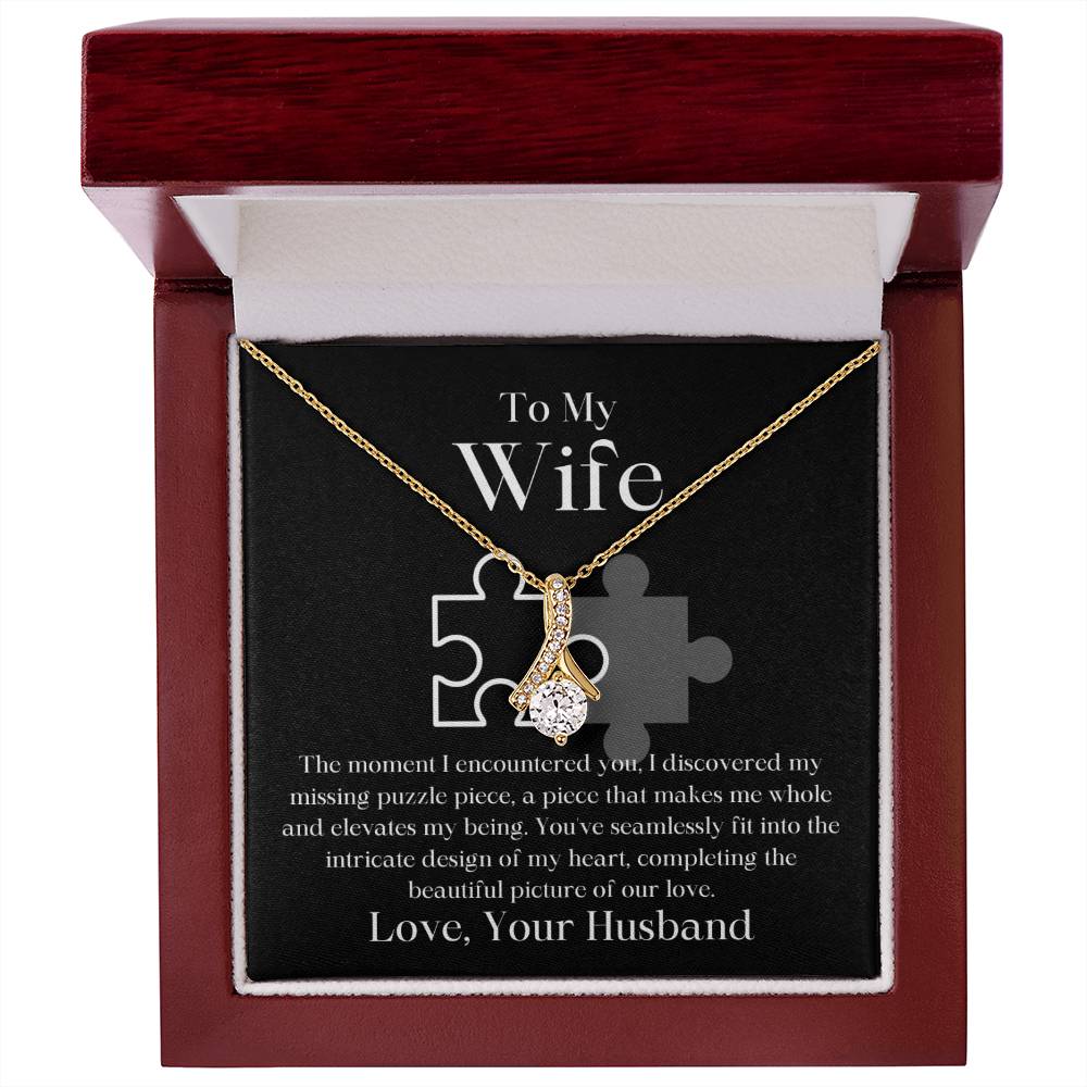 My Missing Puzzle Piece Husband To Wife Jewelry Message Card Gift