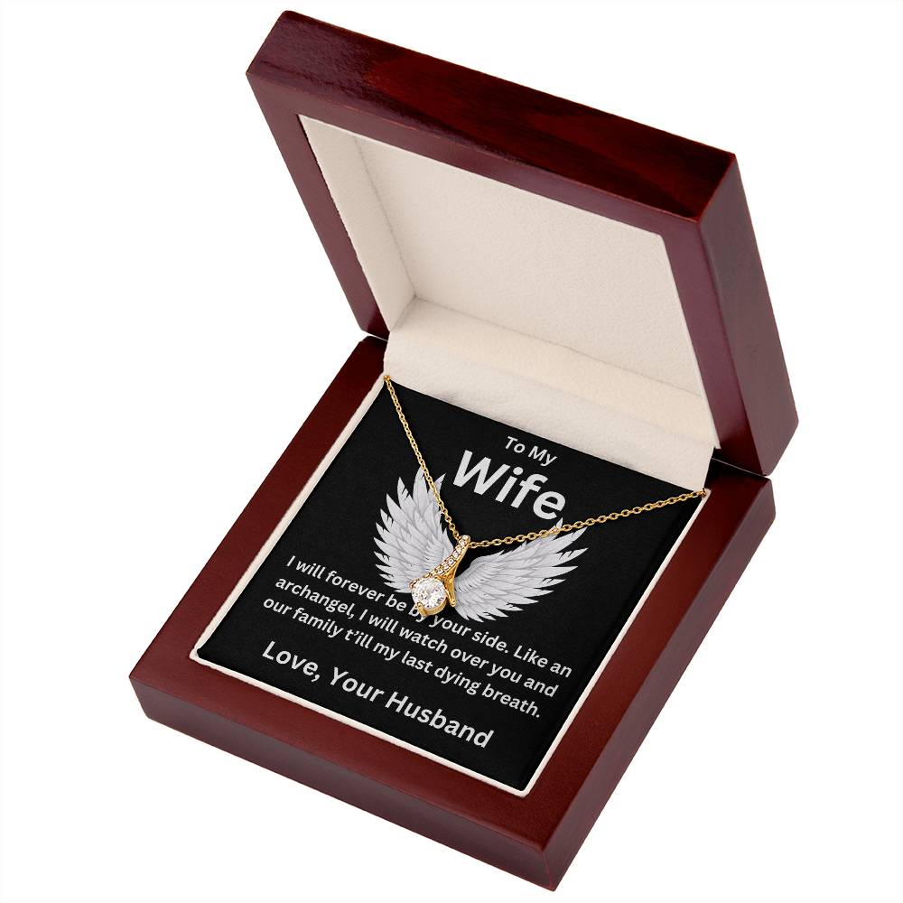 Like an Archangel Husband To Wife Jewelry Message Card Gift