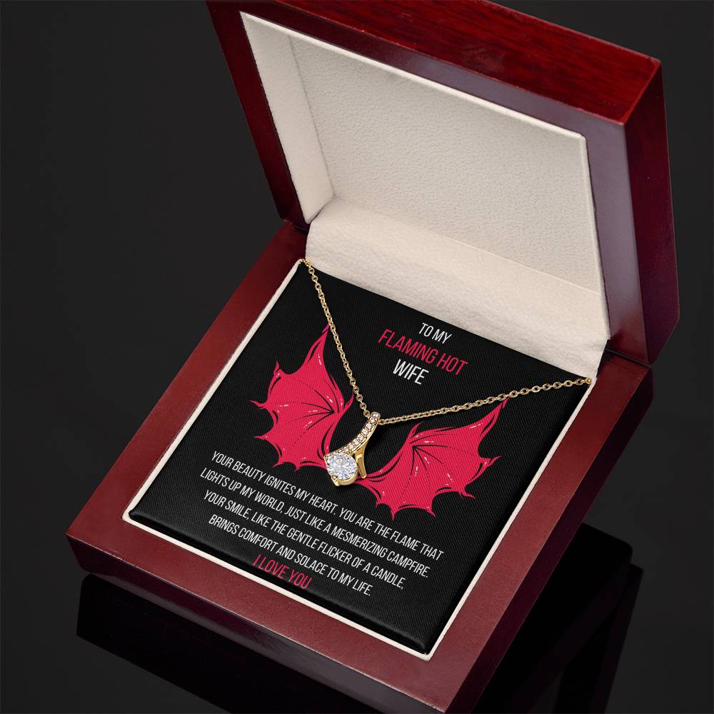 My Flaming Hot Wife Husband To Wife Jewelry Message Card Gift