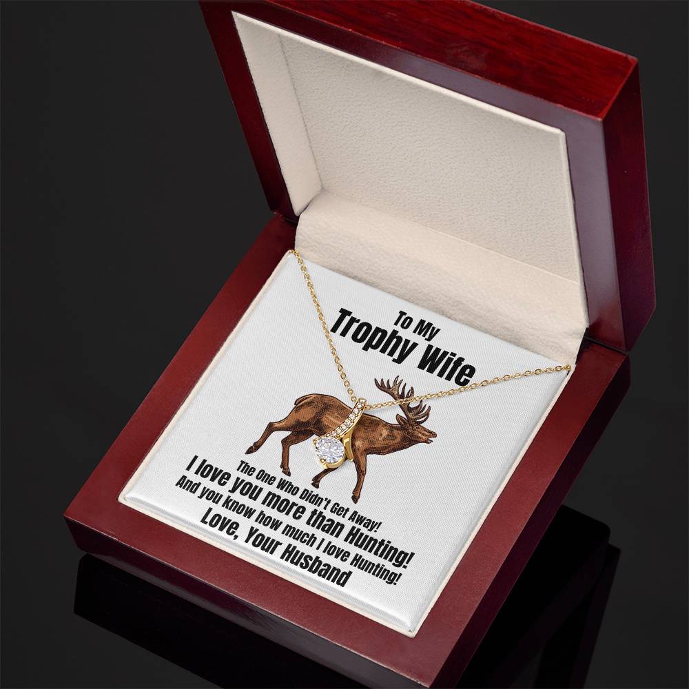 ILY More Than Hunting Husband To Wife Jewelry Message Card Gift