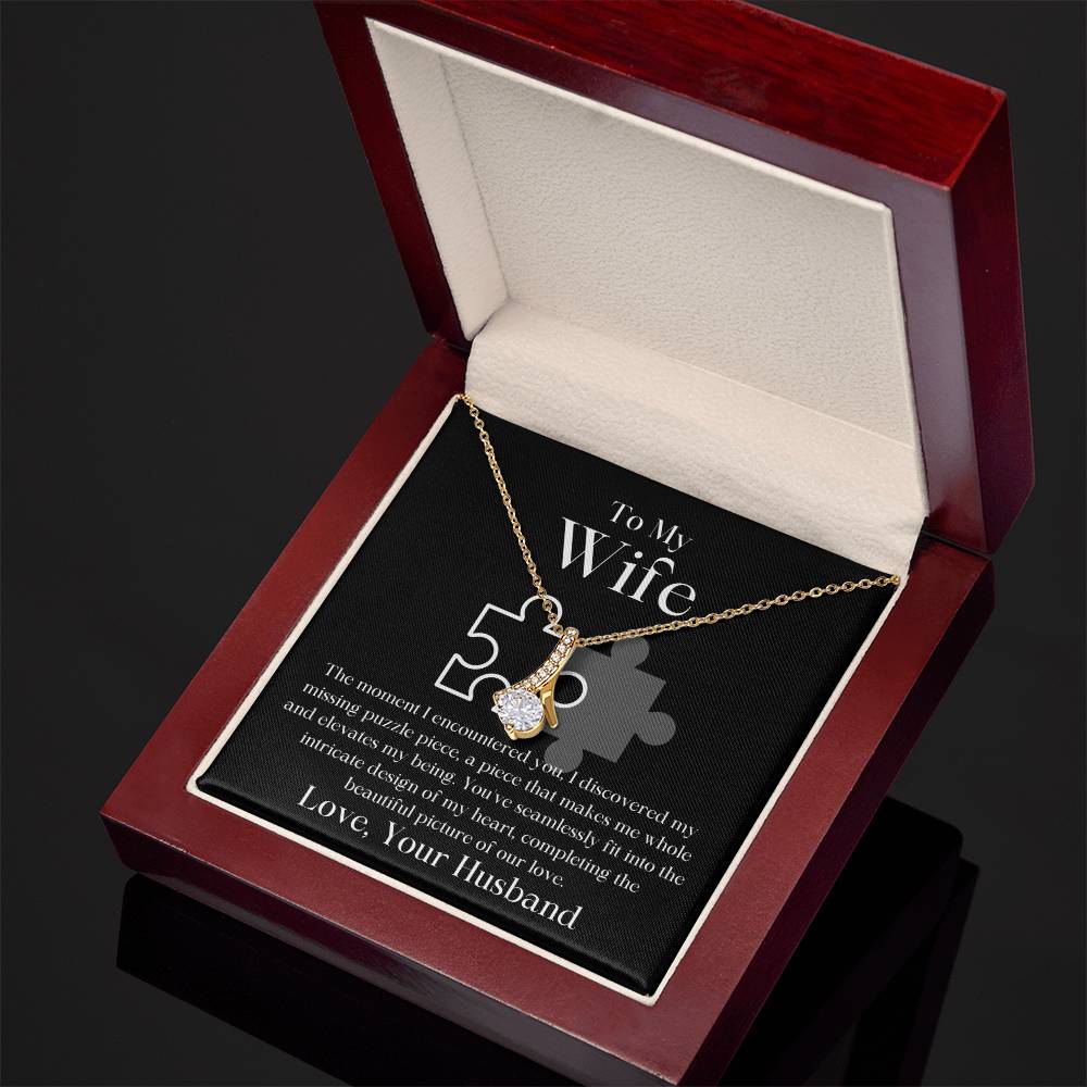My Missing Puzzle Piece Husband To Wife Jewelry Message Card Gift
