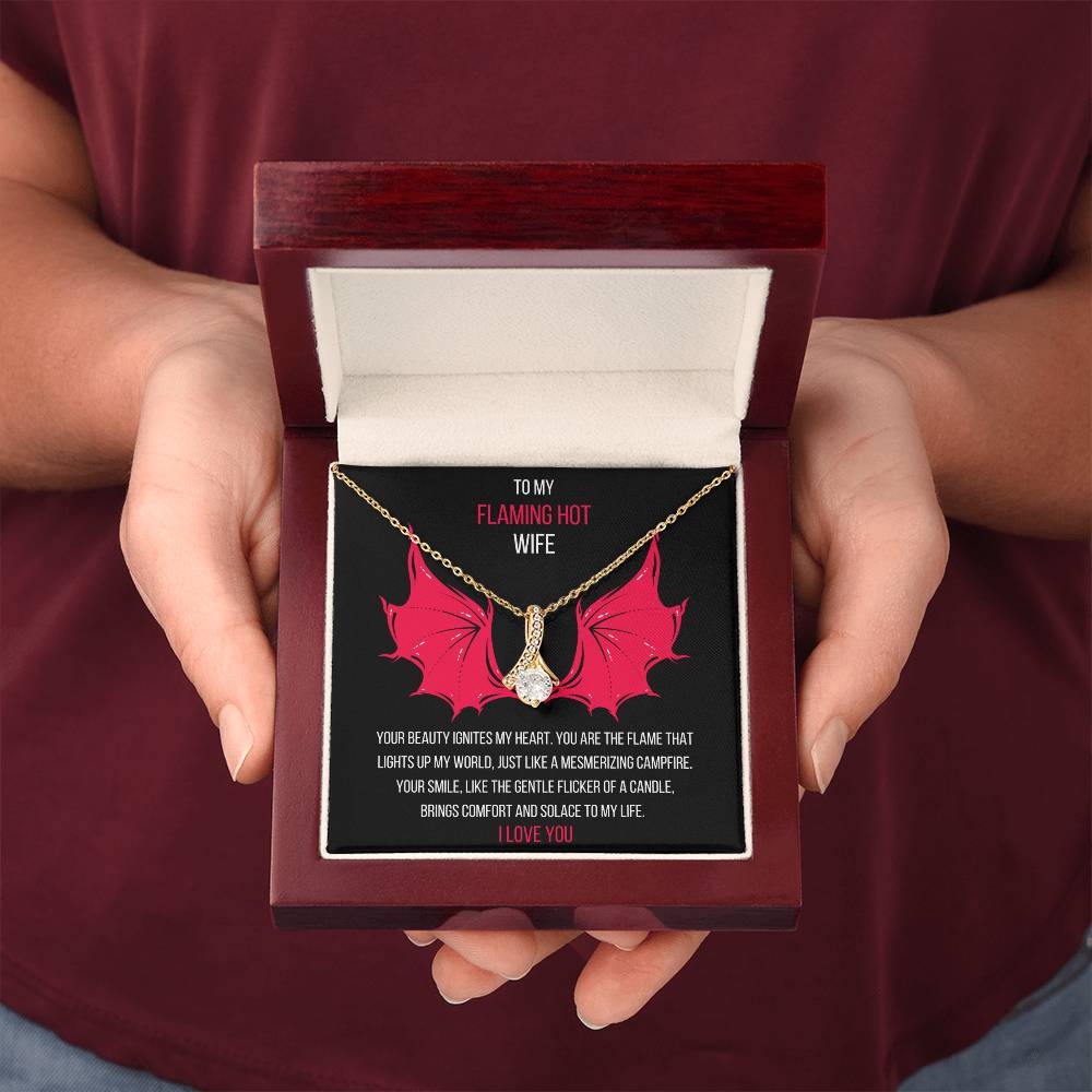 My Flaming Hot Wife Husband To Wife Jewelry Message Card Gift