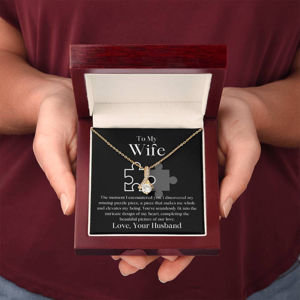 My Missing Puzzle Piece Husband To Wife Jewelry Message Card Gift