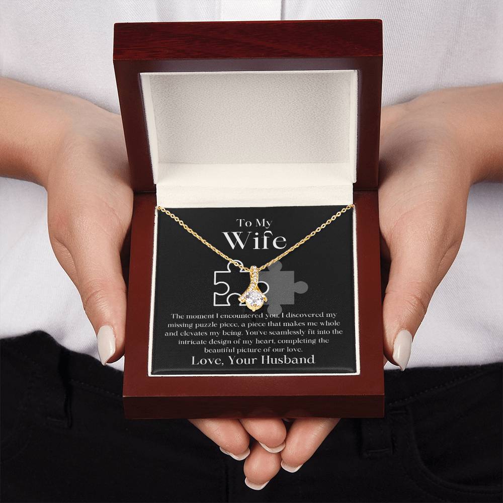 My Missing Puzzle Piece Husband To Wife Jewelry Message Card Gift