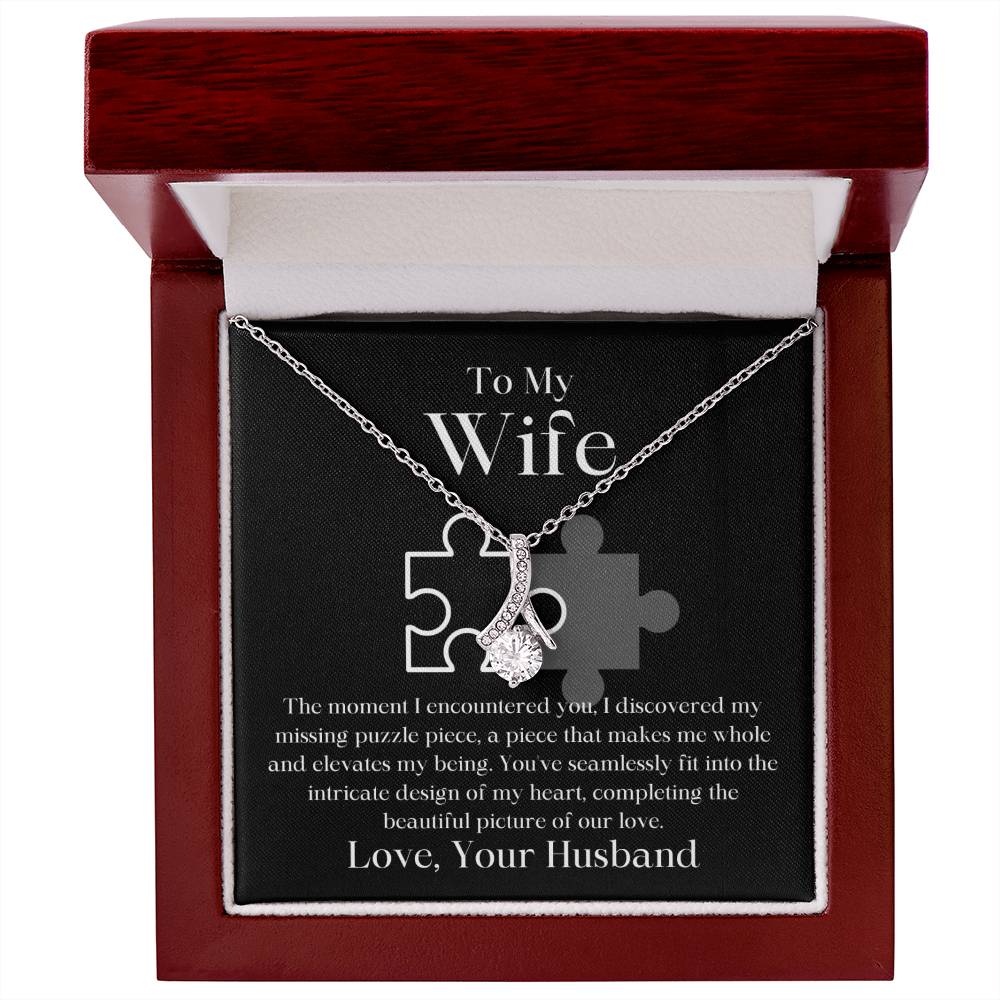 My Missing Puzzle Piece Husband To Wife Jewelry Message Card Gift