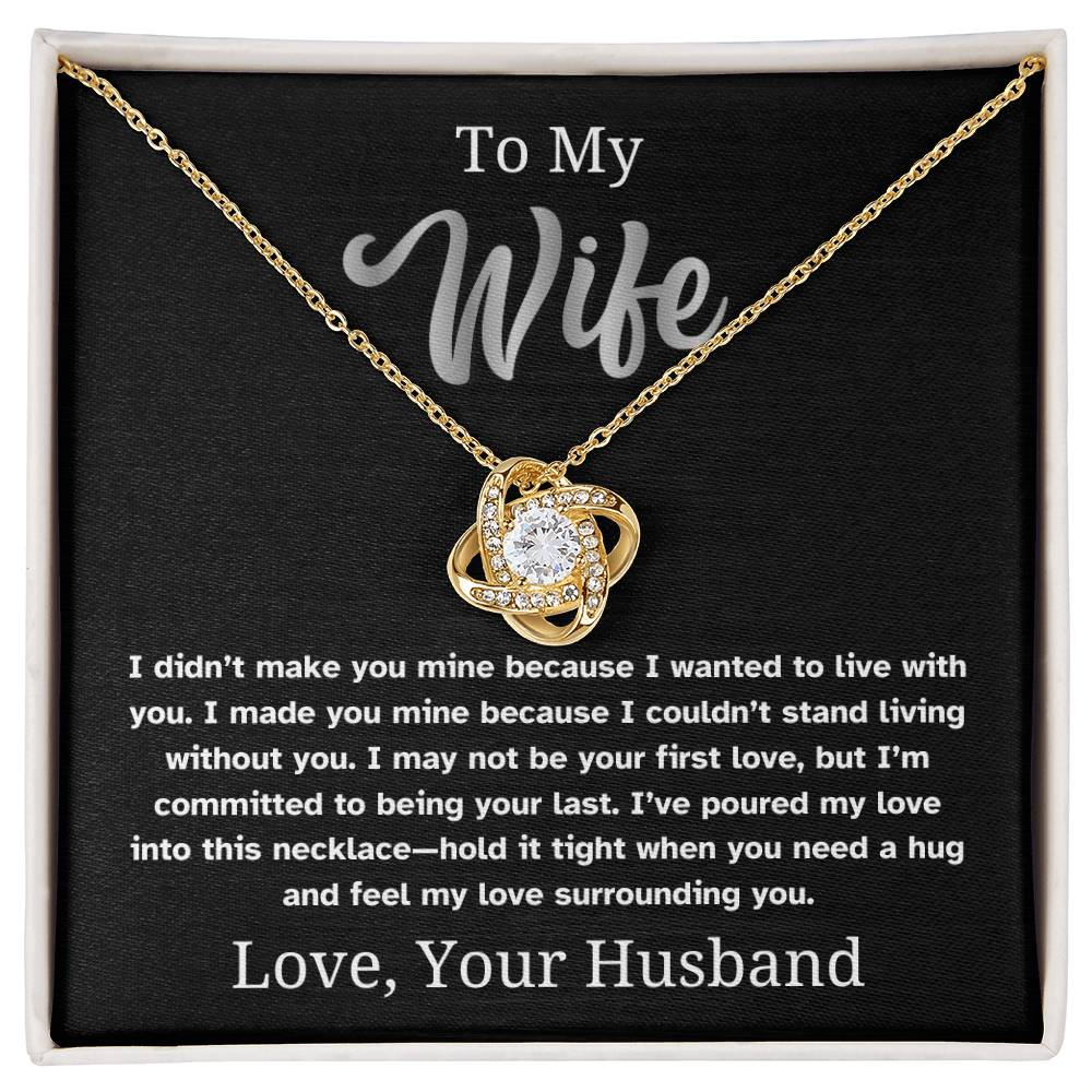 Feel My Love - To Wife Love Husband Jewelry Necklace Message Card Gift