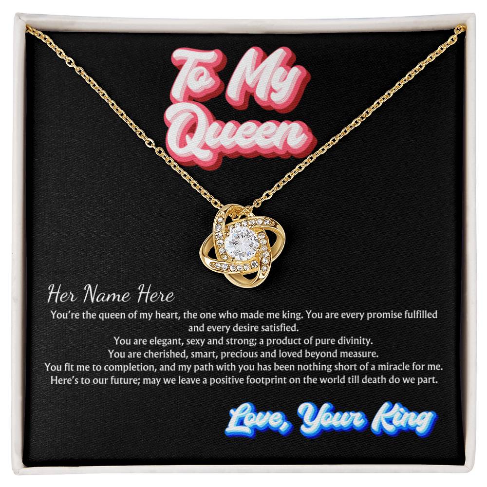 You Are My Queen | Personalized Name Jewelry Message Card Husband To Wife