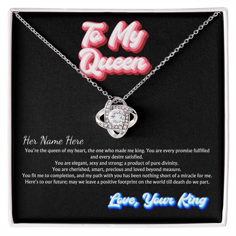 You Are My Queen | Personalized Name Jewelry Message Card Husband To Wife