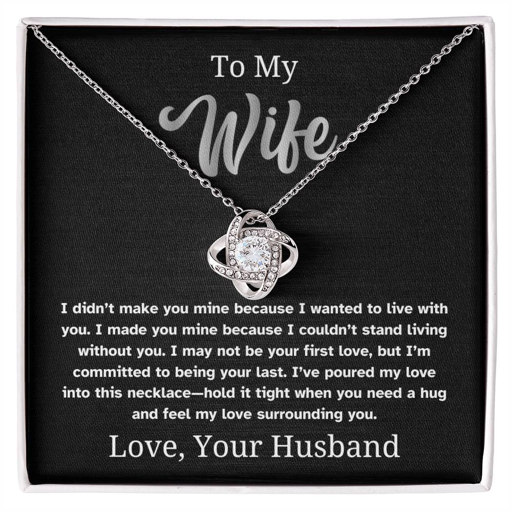 Feel My Love - To Wife Love Husband Jewelry Necklace Message Card Gift