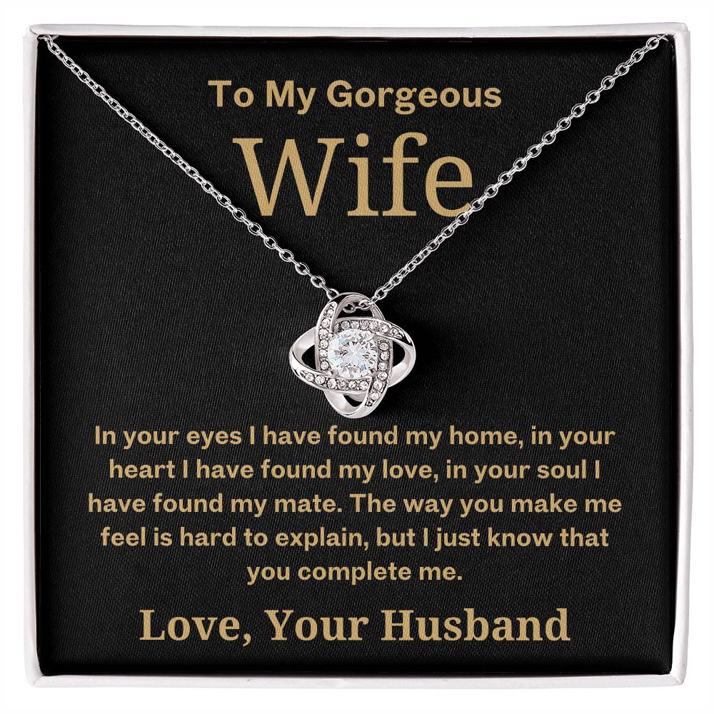 You Complete Me - To Wife Love Husband Jewelry Message Card Gift