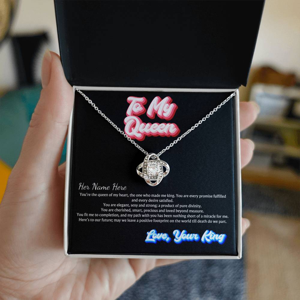 You Are My Queen | Personalized Name Jewelry Message Card Husband To Wife