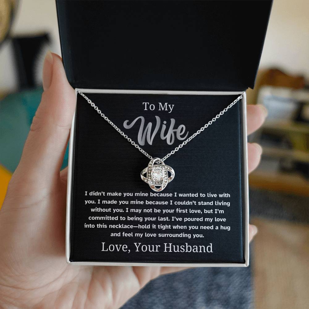Feel My Love - To Wife Love Husband Jewelry Necklace Message Card Gift