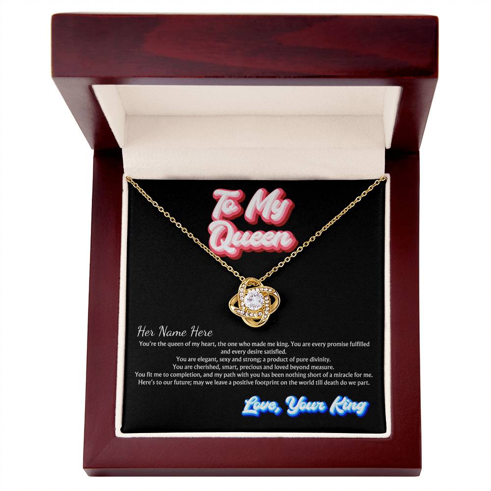 You Are My Queen | Personalized Name Jewelry Message Card Husband To Wife