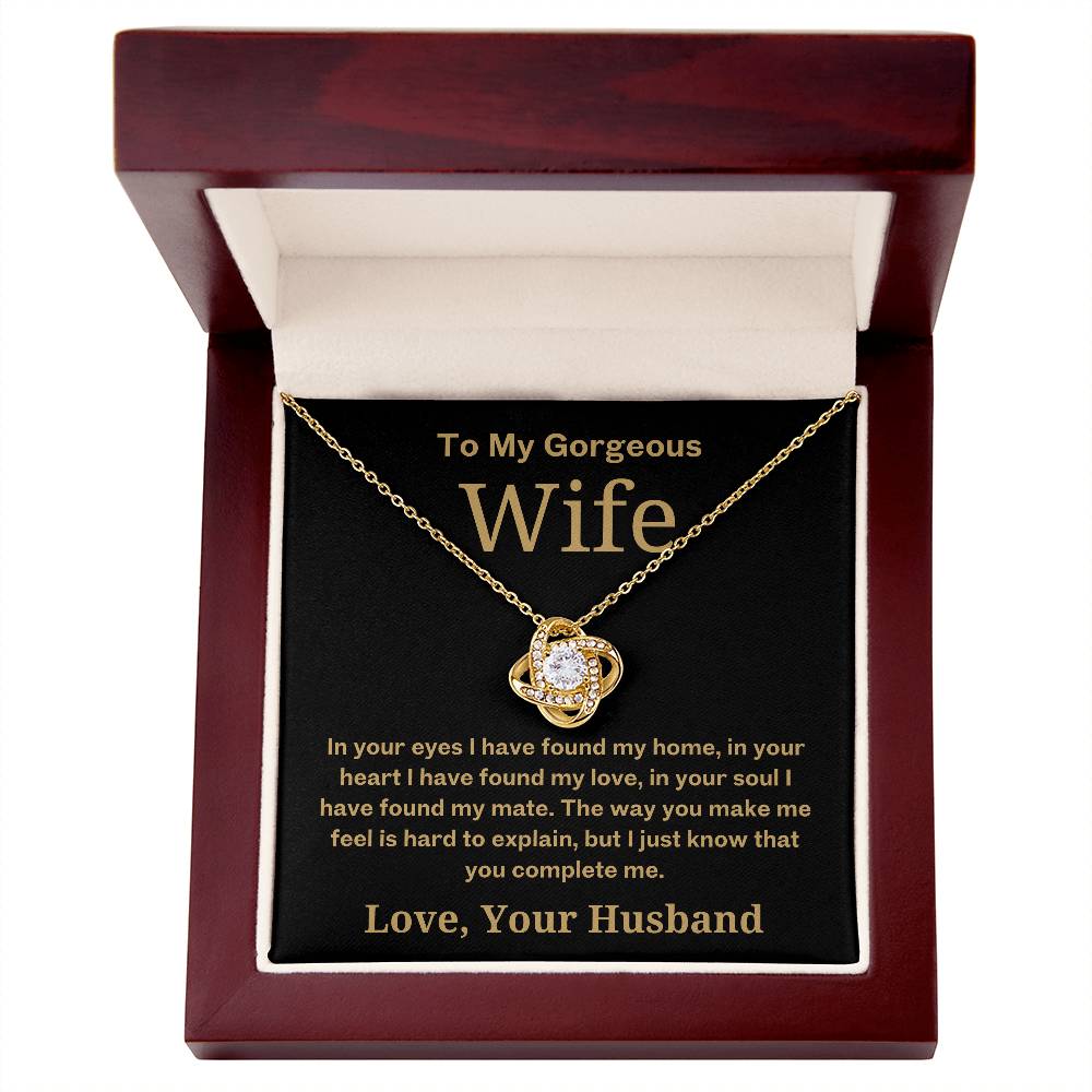 You Complete Me - To Wife Love Husband Jewelry Message Card Gift