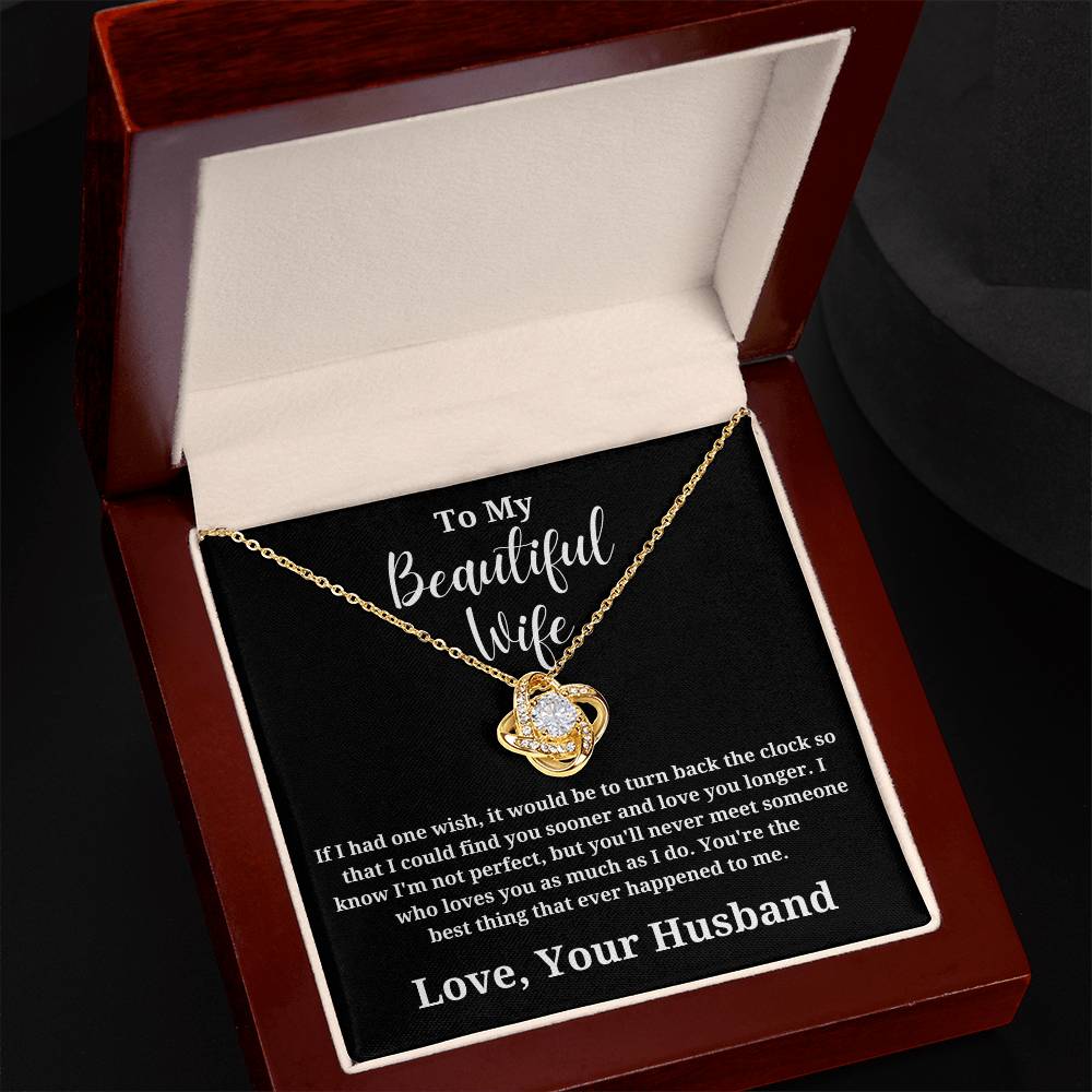 If I Had One Wish - To My Wife Love Husband Jewelry Message Card Gift