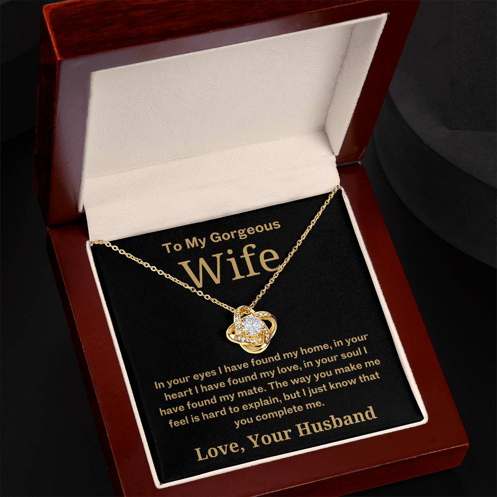 You Complete Me - To Wife Love Husband Jewelry Message Card Gift