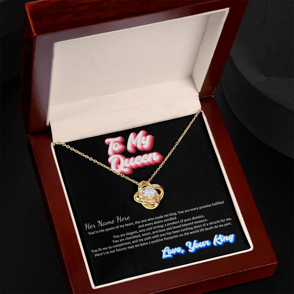 You Are My Queen | Personalized Name Jewelry Message Card Husband To Wife