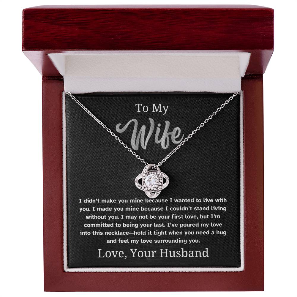 Feel My Love - To Wife Love Husband Jewelry Necklace Message Card Gift