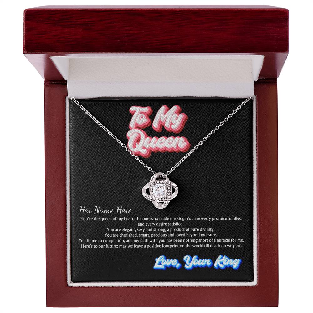 You Are My Queen | Personalized Name Jewelry Message Card Husband To Wife