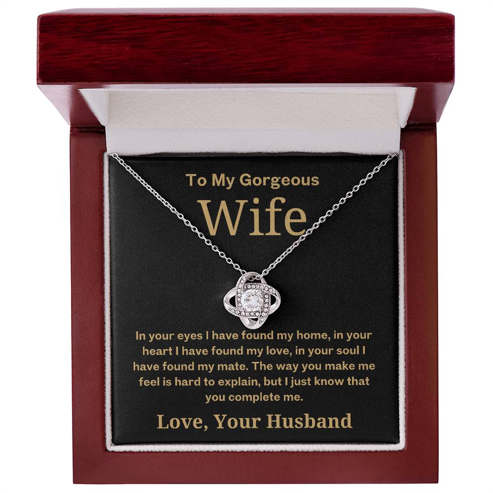 You Complete Me - To Wife Love Husband Jewelry Message Card Gift