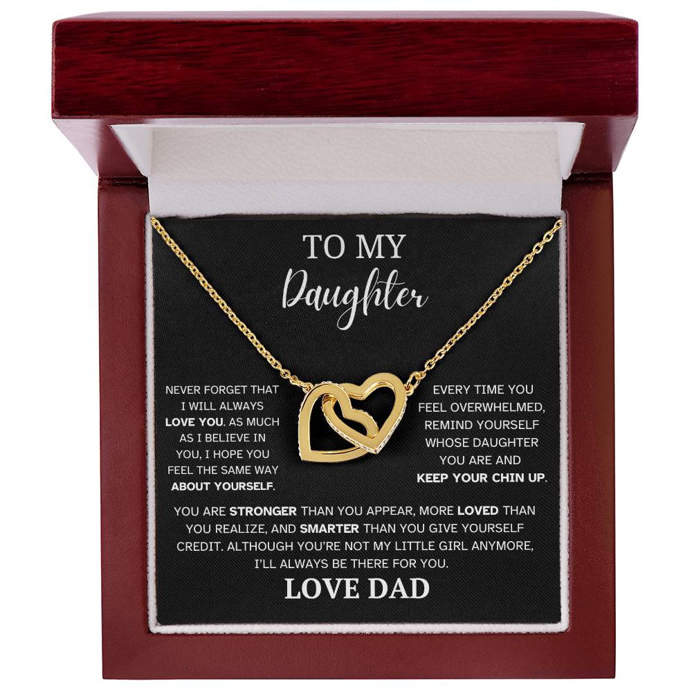 Not My Little Girl Anymore - To Daughter Love Dad Necklace Message Card Gift