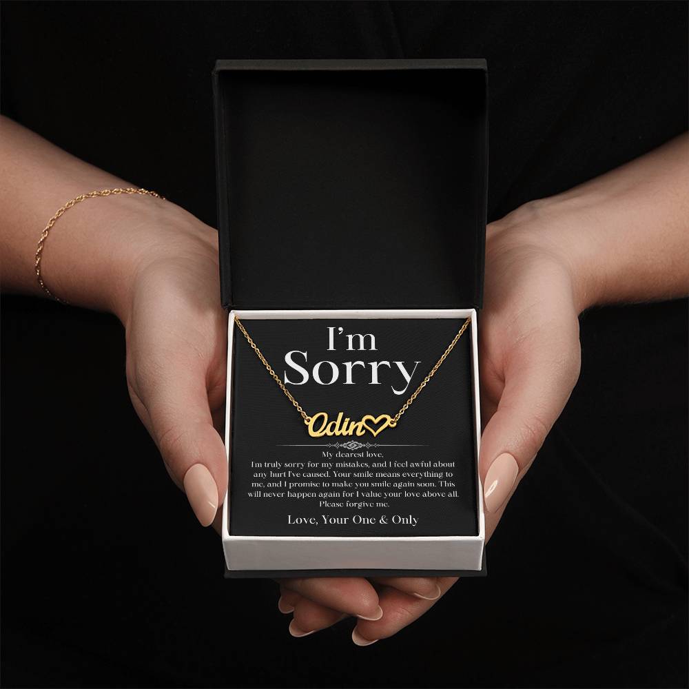 Your Love Above All Apology Jewelry Message Card Forgive Me Charm