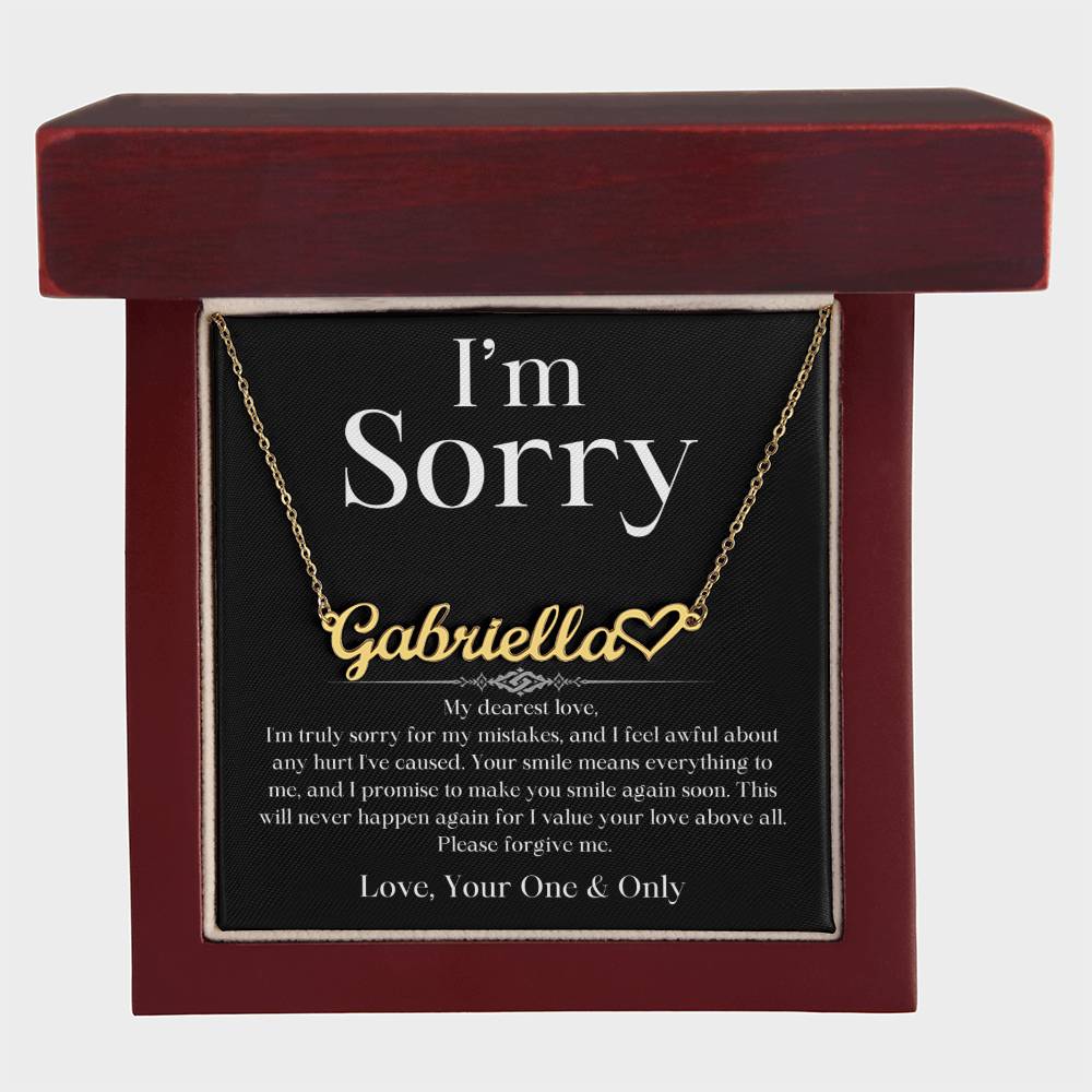 Your Love Above All Apology Jewelry Message Card Forgive Me Charm