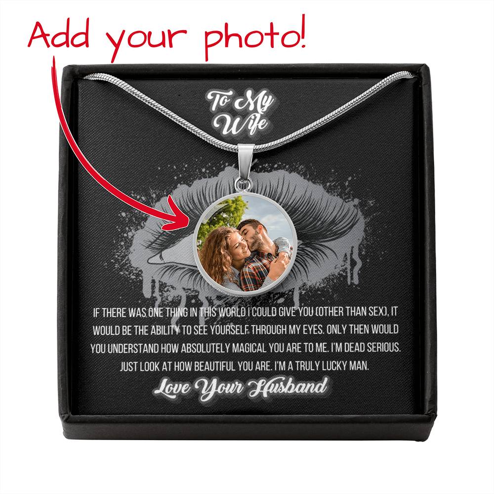 Through My Eyes | Husband To Wife Tongue In Cheek Funny Jewelry Message Card Gift