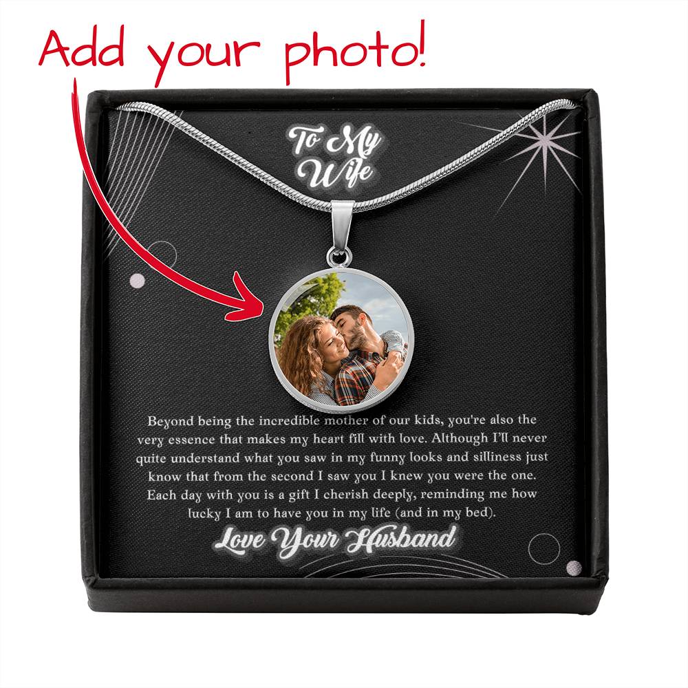 Through My Eyes Personalized Husband To Wife Tongue In Cheek Funny Jewelry Message Card Gift
