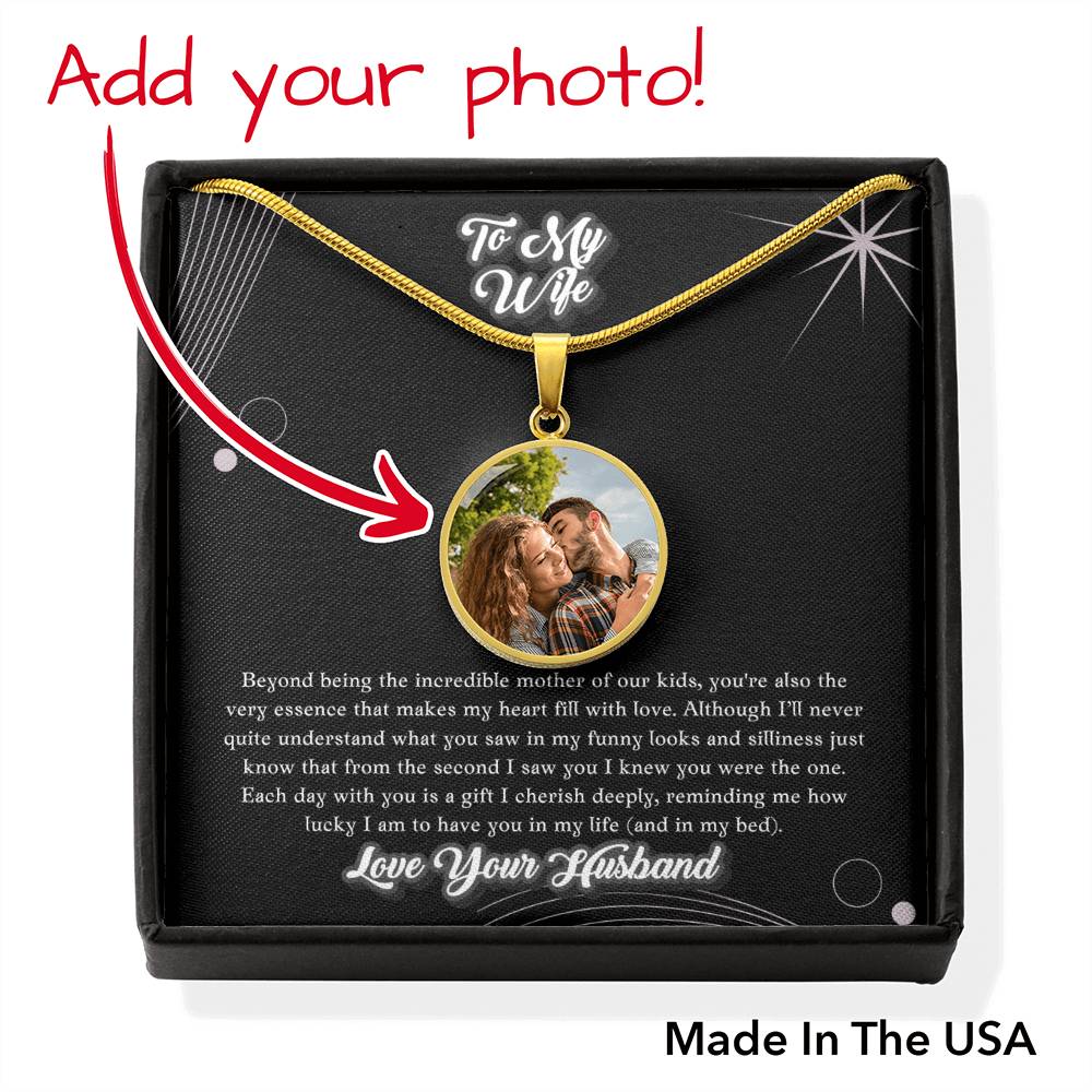 Through My Eyes Personalized Husband To Wife Tongue In Cheek Funny Jewelry Message Card Gift