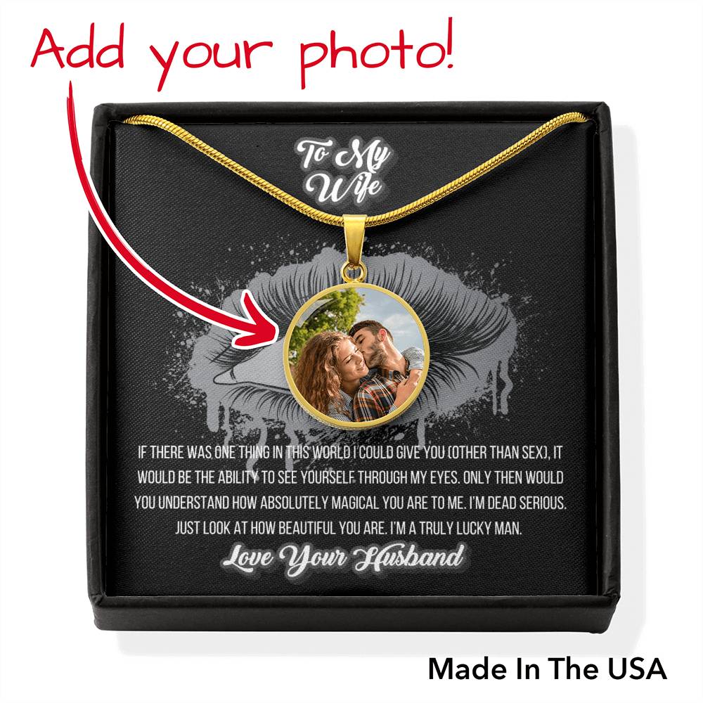 Through My Eyes | Husband To Wife Tongue In Cheek Funny Jewelry Message Card Gift