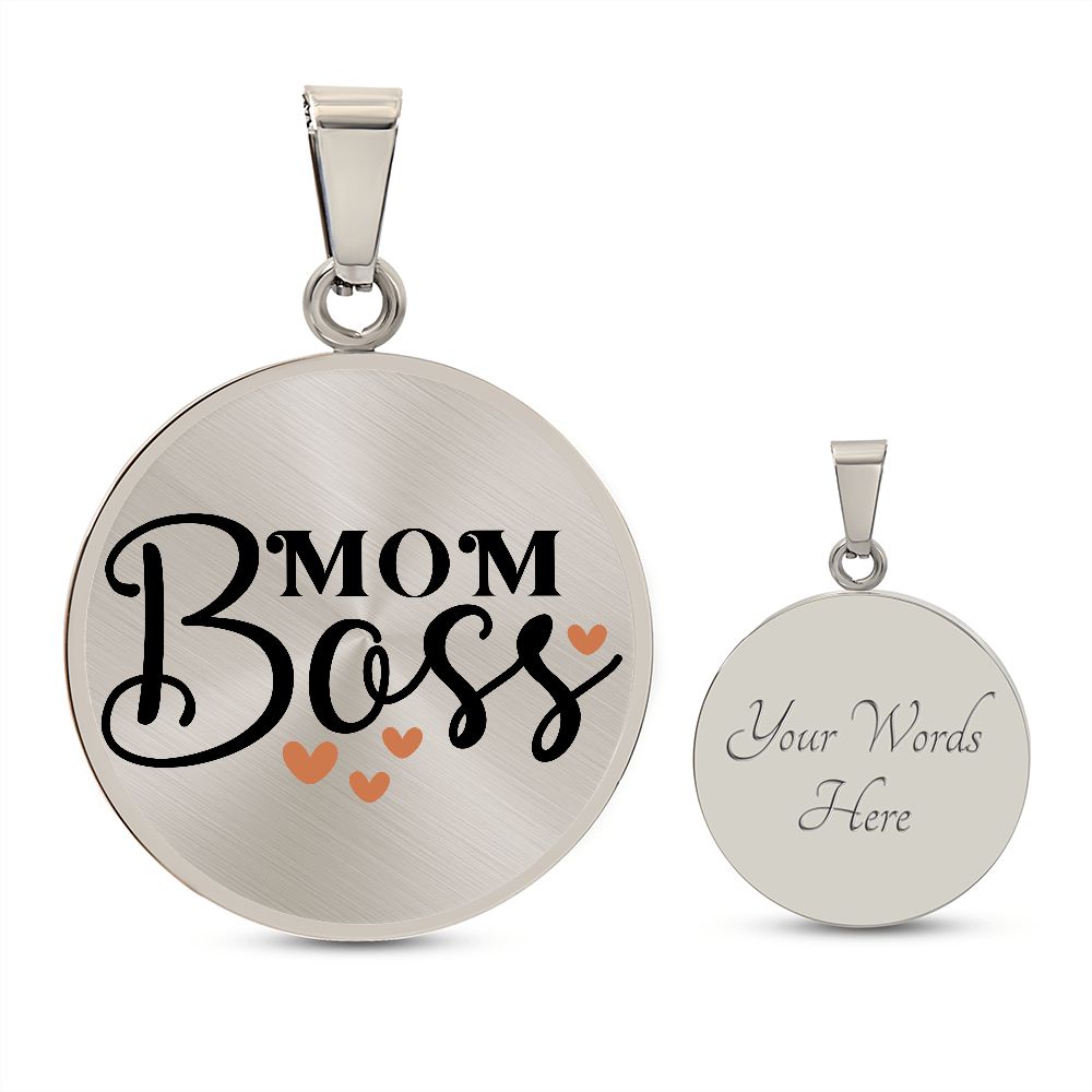Mom Boss | Circle Threaded Necklace